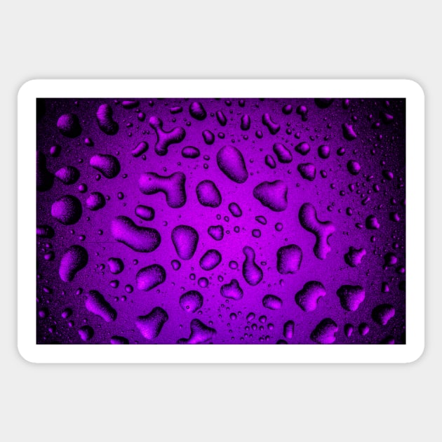 Cool Grainy Purple water drops Sticker by PLdesign